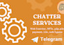 be providing chatter team , mod , kol support to your crypto project